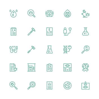 medio carrera contorno íconos desde pruebas conjunto con 25 vectores multi-estilo íconos para creativo proyectos