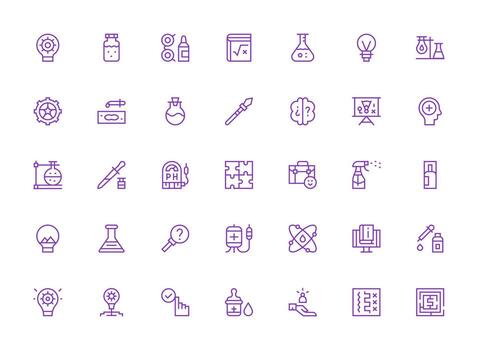 solución conjunto con 35 regular limpiar línea íconos lleno icono biblioteca para ui diseñadores vector