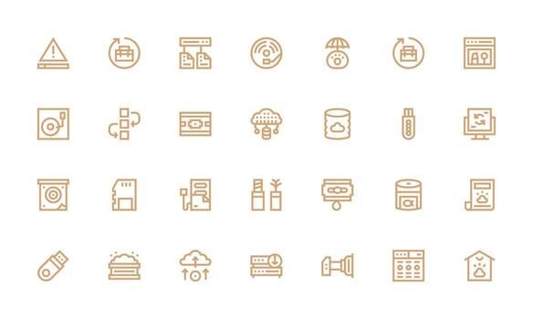 negrita línea íconos desde apoyo conjunto con 28 vectores profesional icono paquete para desarrollo trabajo