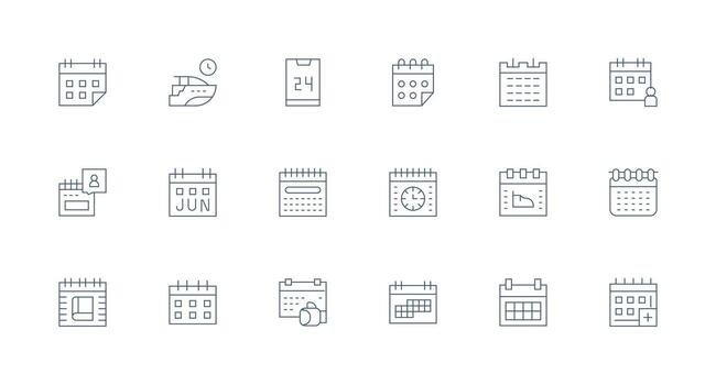 Minimal Line Icons from Booking Set with 18 Vectors High-Resolution Icons for Any Platform