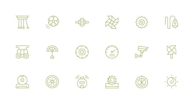 Minimal Line Style Motion Icons with 18 Vectors Smart Icon Collection