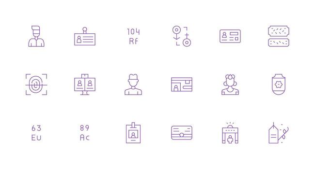 identificación visual paquete conteniendo 18 mínimo línea íconos detallado icono colección para diseño sistemas vector