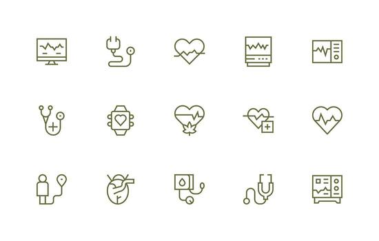 regular línea íconos desde legumbres conjunto con 15 vectores sensible icono conjunto para flexible diseños