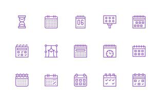 Regular Line Style Events Icons with 15 Vectors Digital Product Icons for Fast Delivery