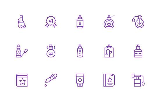 15 Regular Line Icons for Essential Graphics Standard Icon Pack vector