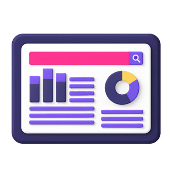 digital painel de controle com gráficos e gráficos isolado em transparente fundo png