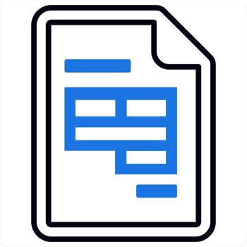 sobresalir y papel icono diseño concepto en azul color vector