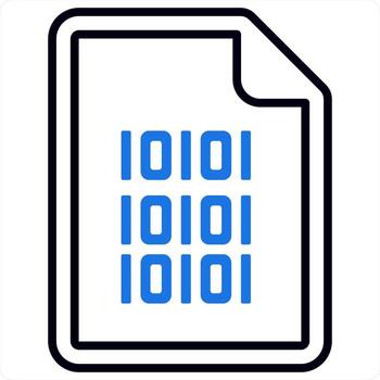 programming and coding icon design concept in blue color vector