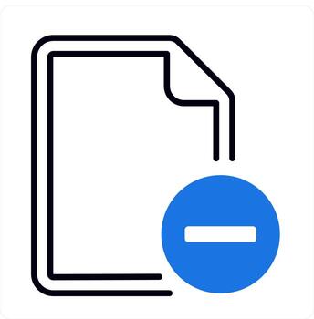 remove and delete icon in blue color vector