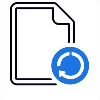 update and document icon vector