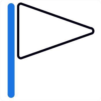 direction and navigation icon concept design in blue color vector