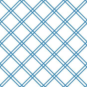 Geometric seamless pattern with intersecting diagonal lines forming diamond grid in minimal style. Concept of symmetry, abstract background, modern design and decorative texture vector