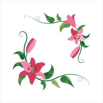 floral r Arte diseño con resumen Dom y circulo modelo vector