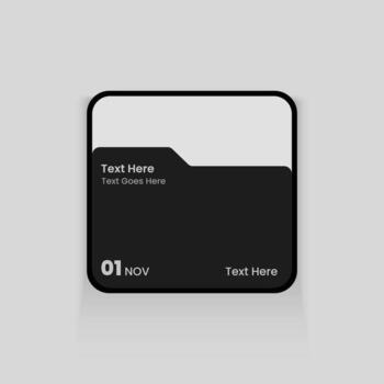 Folder Style Design - 3D Folder Icon vector