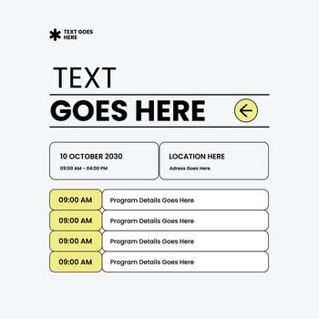 Neubrutalism style UI UX Design - Old Post Design vector