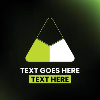 3 Option Triangular Infographic Design - Infographic 3 Style Design vector