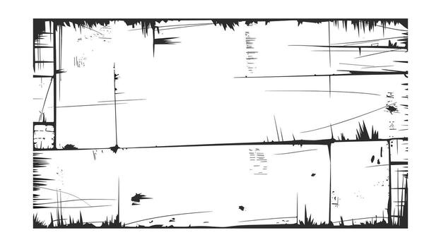 Distressed Black and White Frame with Grunge Textures, Sharp Edges, and Abstract Lines for RetroInspired Designs and Creative Graphic Projects vector