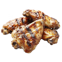 gegrillt Hähnchen Flügel isoliert auf transparent Hintergrund png