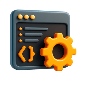 3d render do local na rede Internet configurações ícone isolado em transparente fundo png