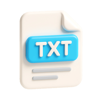 un' 3d interpretazione di un' testo file icona isolato su trasparente sfondo png