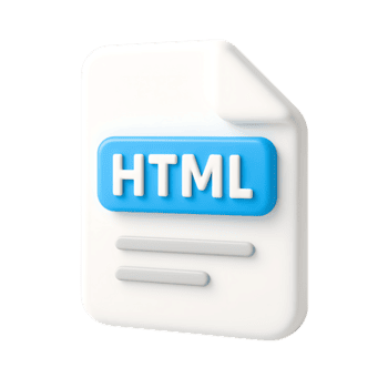 html Arquivo ícone isolado em transparente fundo png