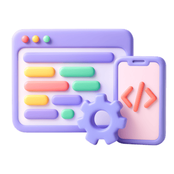 uma 3d render do uma local na rede Internet, Móvel telefone, e engrenagem isolado em transparente fundo png