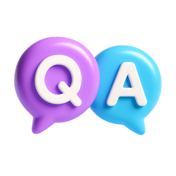 dos 3d habla burbujas con qa aislado en transparente antecedentes png