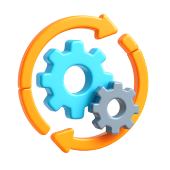 incastro ingranaggi rotante nel un' cerchio isolato su trasparente sfondo png