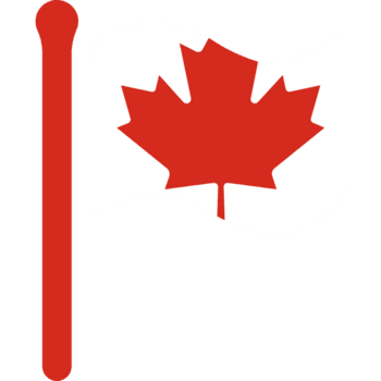 Canada Flag Free Flown Rounded Icon png