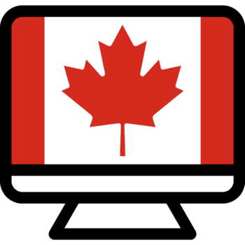 Canada Flag Icon On Monitor png