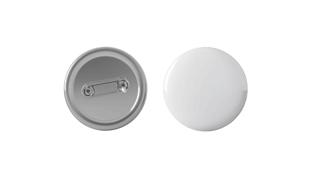 Circular blank button badge mockup, presentation for promotion and customization design, isolated png