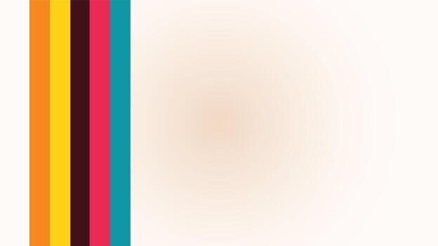 retro resumen diseño con vibrante color rayas vector