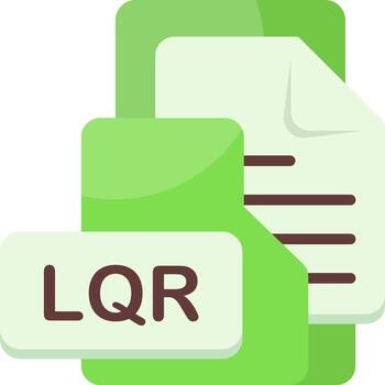 LQR File Format Folder Icon Flat Style Design vector