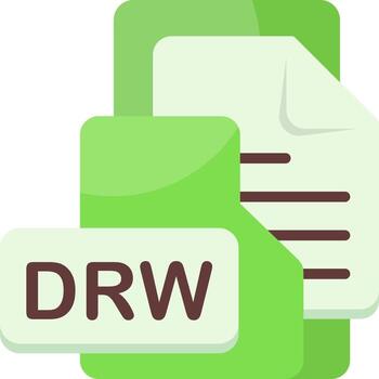 dibujo archivo formato carpeta icono plano estilo diseño vector