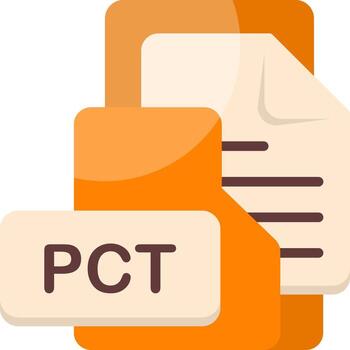 PCT File Format Folder Icon Flat Style Design vector