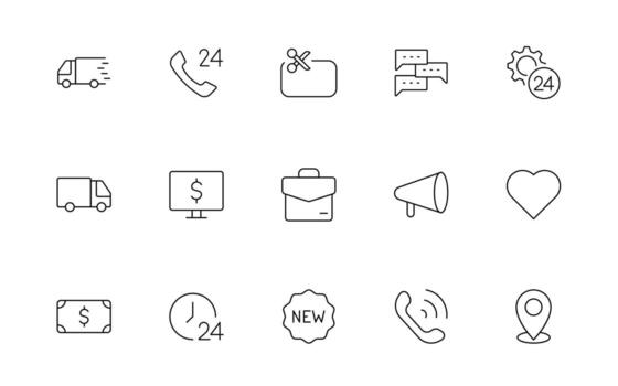 Set of shopping cart icons. Collection of web icons for online store, from various cart icons in various shapes. Shopping icon set. vector