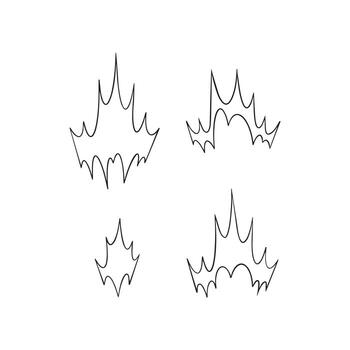 Elements for character graphic movement effects vector