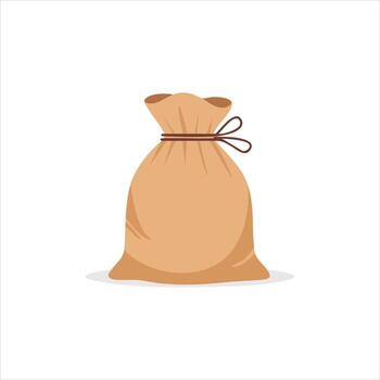 brown bag design vector