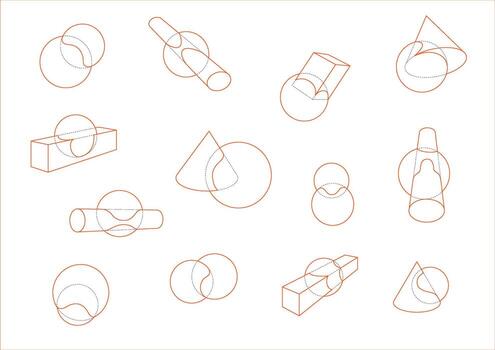 el adicional esfera formas son manipulado por el otro formas vector