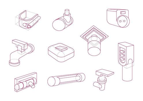 10 Household or common objects using the form manipulation vector