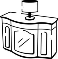 un dibujo estilo icono demostración aparador vector