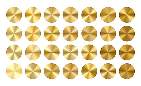 gold circular patterns design image vector