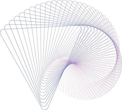 Abstract Line Art Triangle Gradient Blend Line Element vector