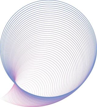 resumen línea Arte circular degradado mezcla línea elemento vector