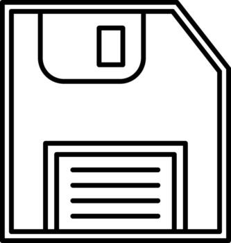Floppy Disk Icon Storage Disk Retro vector