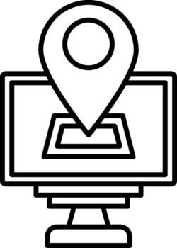 Gps Tracker Icon Location Map Security vector