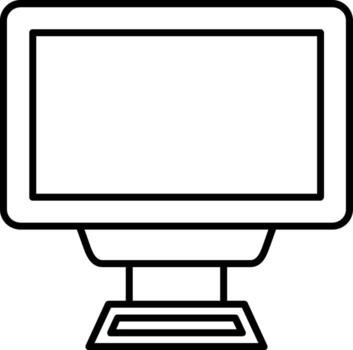 Monitor Icon Screen Display Computer vector