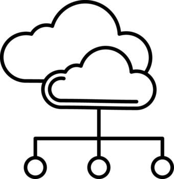 Cloud Icon Cloud Computing Storage Data vector