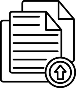 Upload Icon Transfer Send File vector