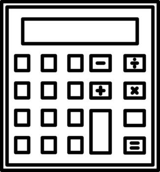 Calculator Icon Math Numbers Calculate vector